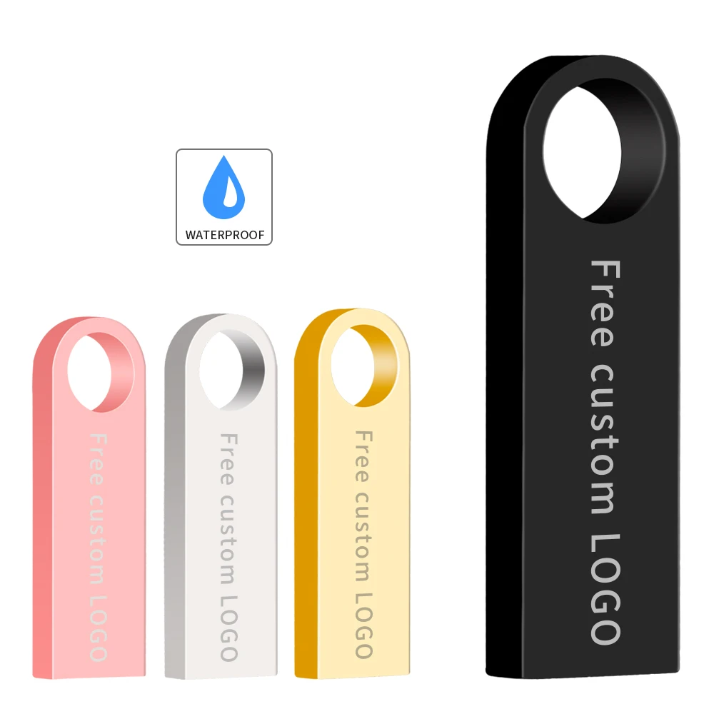 Usb флеш-накопитель 32 ГБ 3,0 металлическая ручка-накопитель 64 Гб Флешка 16 ГБ 8 ГБ 4 ГБ 128 ГБ серебристый флеш-накопитель в виде ключа Водонепроницаемый логотип на заказ