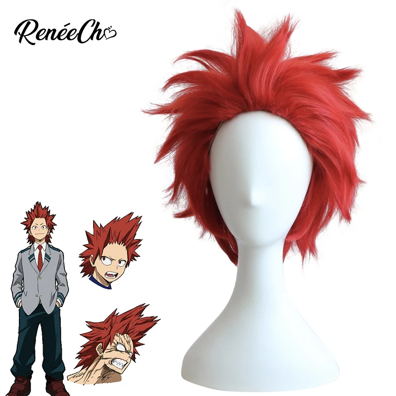 Парик моя геройская Академия Kirishima Eijiro красный парик короткий косплей Аниме