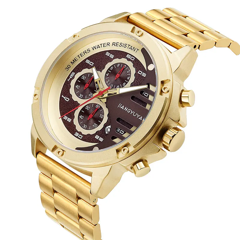 Модные трендовые мужские часы Секундомер-Хронограф Календарь бизнес relogio masculino |