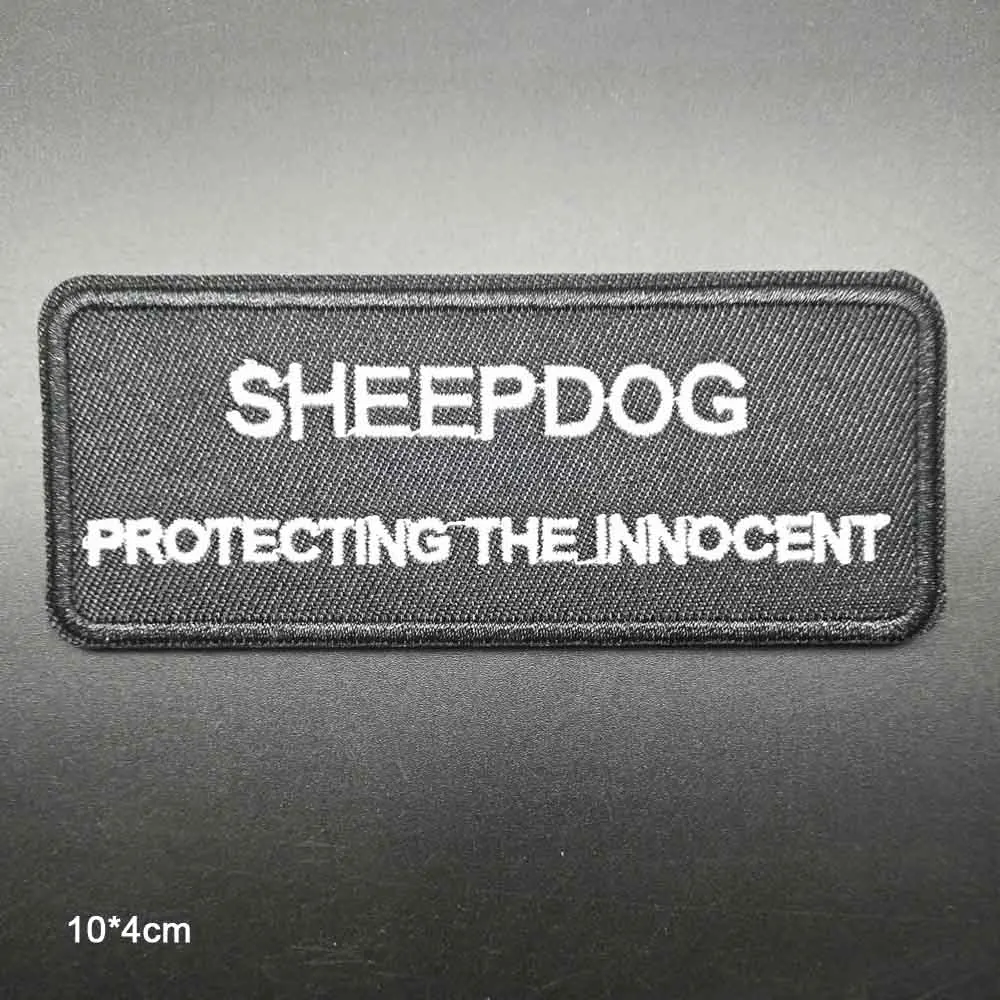 SHEEPDOG(PROTECTING Моя вера мой щит вегетарианские слова из букв Freedom US тема Новинка клеящиеся утюгом украшения нашивки для одежды - Цвет: SHEEPDOG(PROTECTING