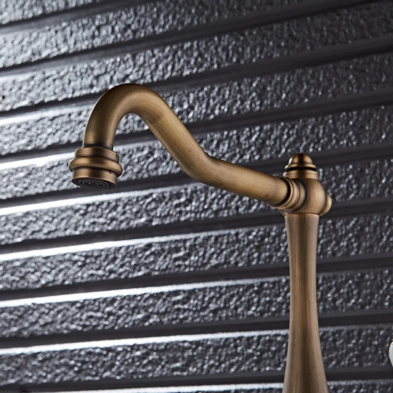 Antique bronze sink tap kitchen faucets vegetables 360 swivel mixer antique single handle faucet JM878 |