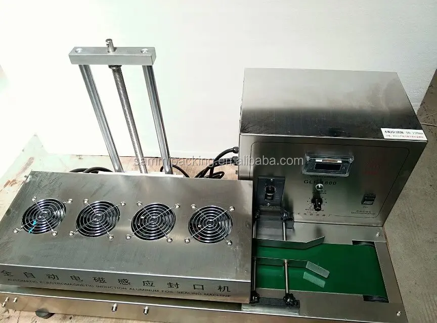 GLF-1800 Destkop Авто Тип Алюминиевая фольга Jar Индукционная запайка машина