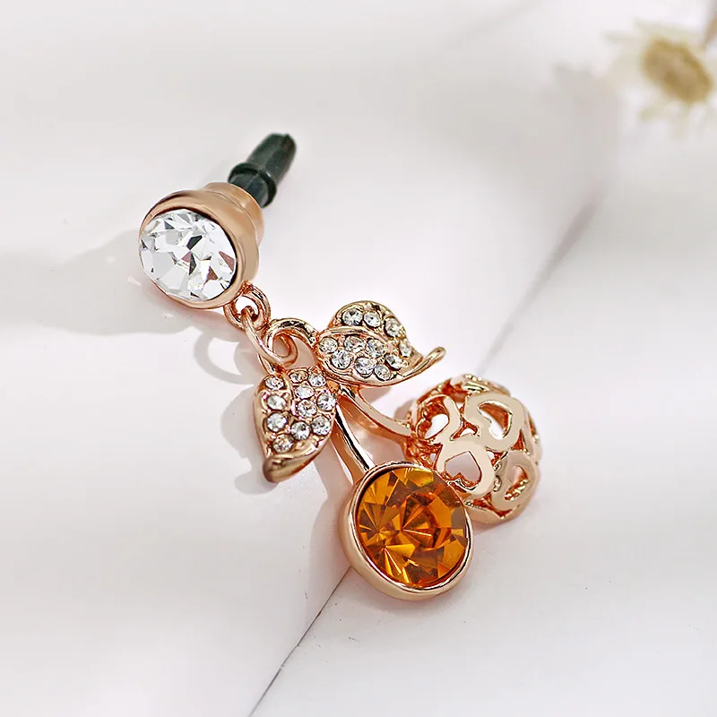 Small Cherry Cute Mobile Phone Dust Plug Fashion Accessories Earplugs | Мобильные телефоны и аксессуары
