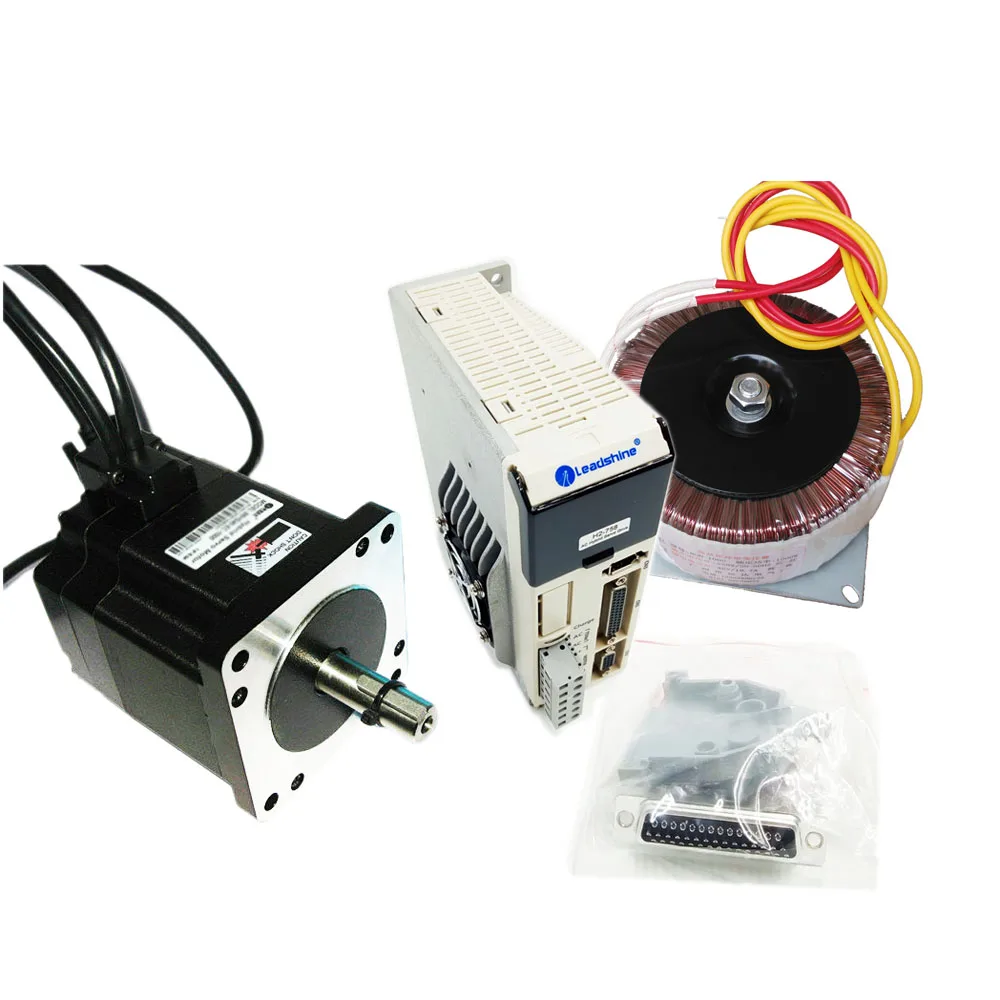 

4.5Nm CNC Closed Loop Stepper Motor Drive Kit + AC Transformer Nema34 Hybrid Step Servo ES-D1008+ES-M23440 for Engraving Machine