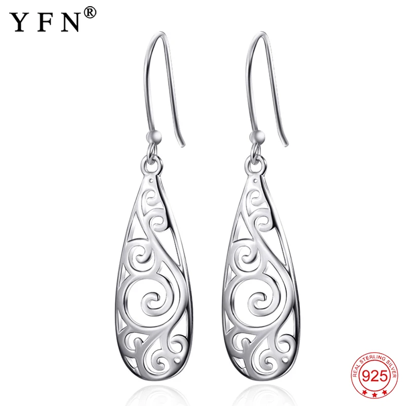 Женские Висячие серьги из серебра 925 пробы GNE9376|filigree teardrop earrings|teardrop earringsearrings for |