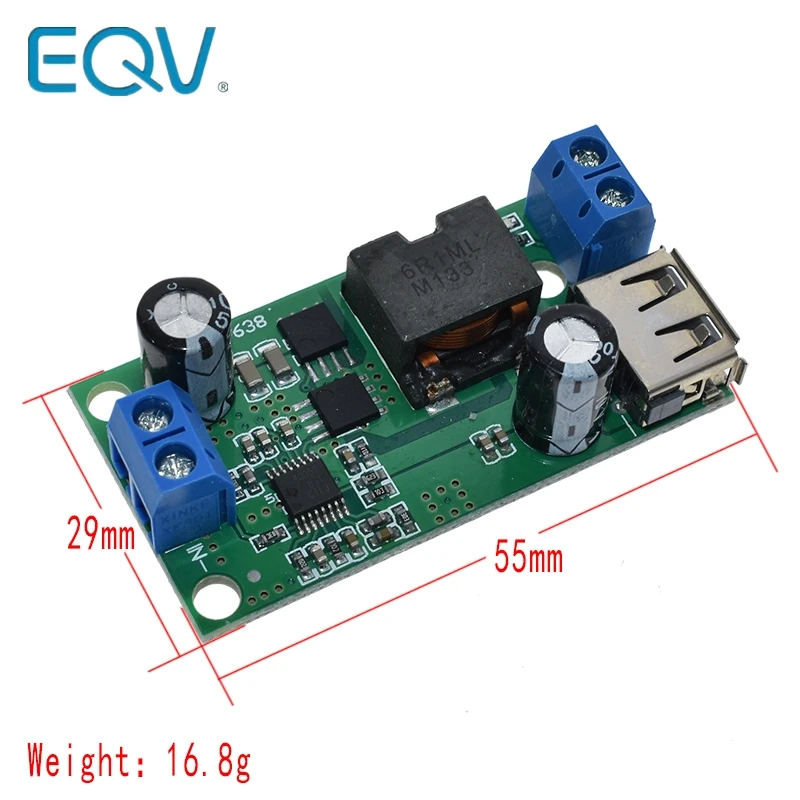 DC 9V 12V 24V 36V до 5V/5A понижающий модуль Регулируемый Модуль преобразователя