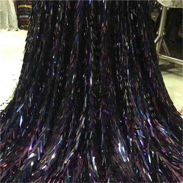 Высококачественная африканская кружевная ткань из органзы Королевского синего