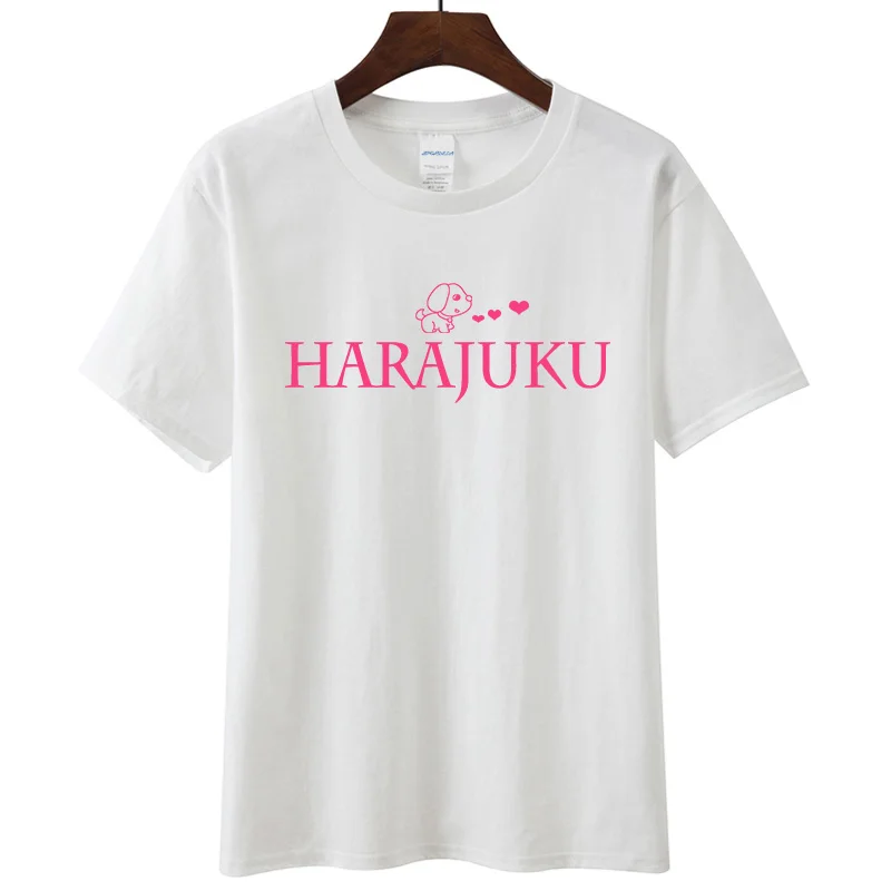 Harajuku Милая стильная длинная футболка с рисунком собаки женская одежда весна 2019
