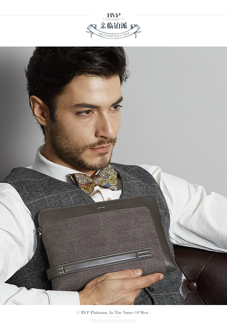 Фирменные высококачественные мужские бумажники в клетку из натуральной кожи для