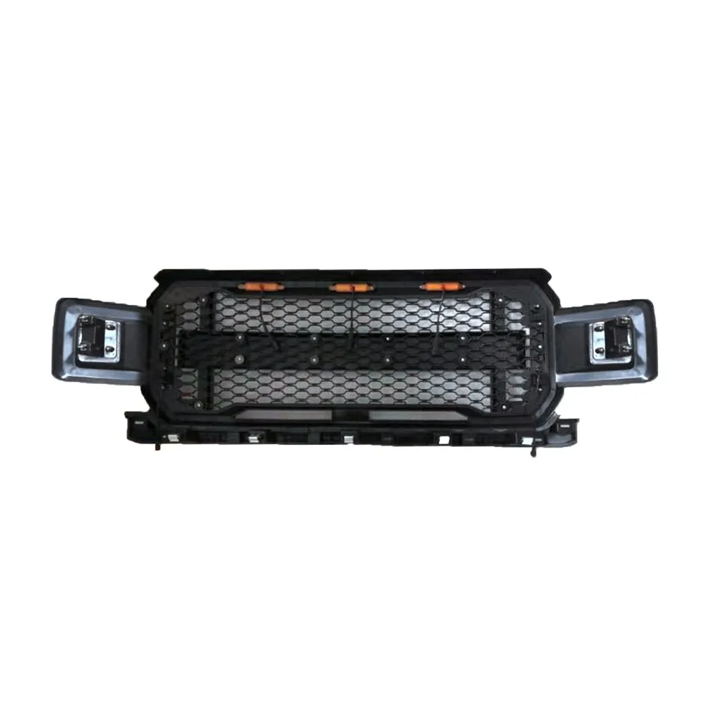 Areyourshop/новая стильная передняя решетка для гриля с янтарными огнями DRL Ford F150 F 150 2018