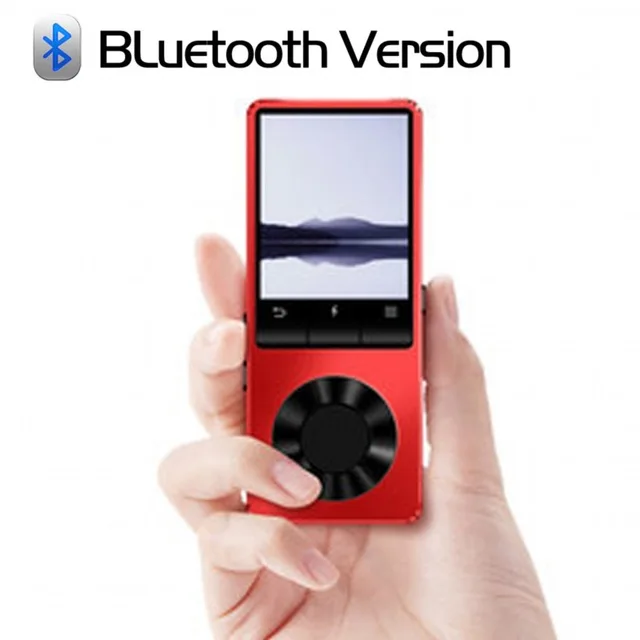 Red With Bluetooth Металлический MP3-плеер Bluetooth 4,2 портативный аудио 4G 8GB музыкальный плеер без потерь со встроенным динамиком fm-радио, рекордер, электронная книга, часы - Цвет: Red With Bluetooth