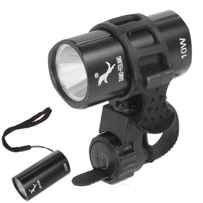 Mini LED Front Bicycle Light 10W 500Lm CREE Bike Lamp &amp Handheld Flashlight Torch Flash with 3 Mode | Спорт и развлечения