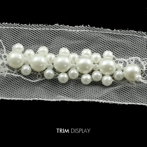 Вышивка бисером жемчуг ручная работа плетеная кружевная лента отделка украшение