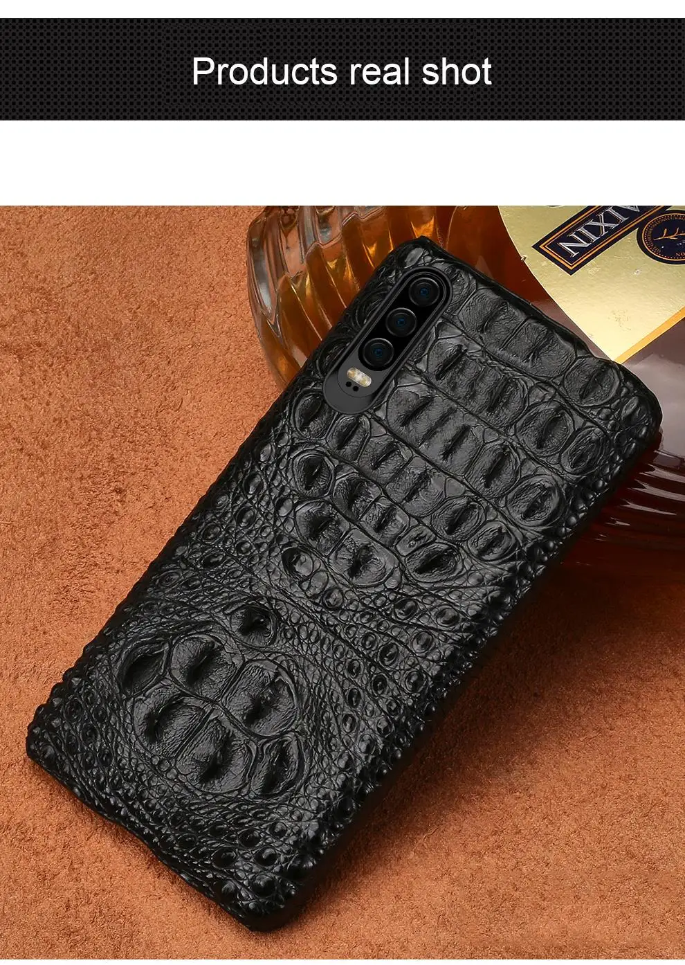 LANGSIDI Роскошный чехол под крокодиловую кожу для huawei P30 P20 lite pro, настоящий кожаный чехол для телефона, задняя крышка для honor 20 20pro 8x