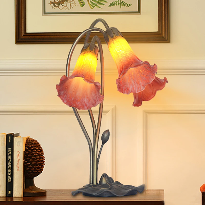 Стеклянная настольная лампа FUMAT в античном стиле художественная подставка с