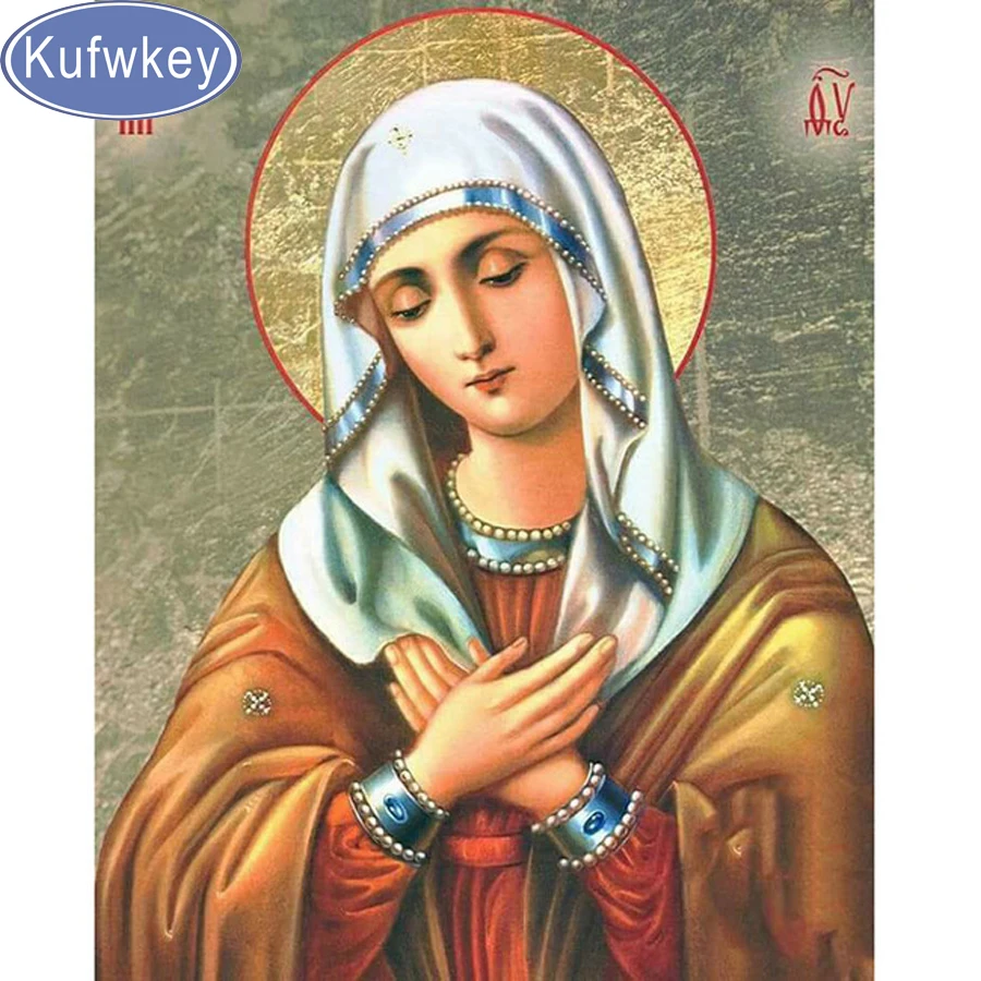 Святой Девы Марии 3d картина вышитая бисером религия Алмазная мозаика 5d алмазная