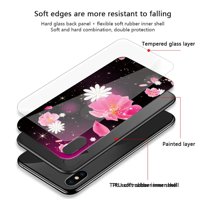 TOUCHU Роскошные брендовые телефон чехлы для iPhone X Для женщин задняя крышка Замена