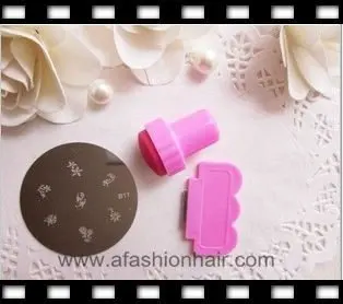 

5pcs DIY Nail Art Stamping Plates Kit Assorted Plates Stamp Scrapers Stainless Steel Mix Template