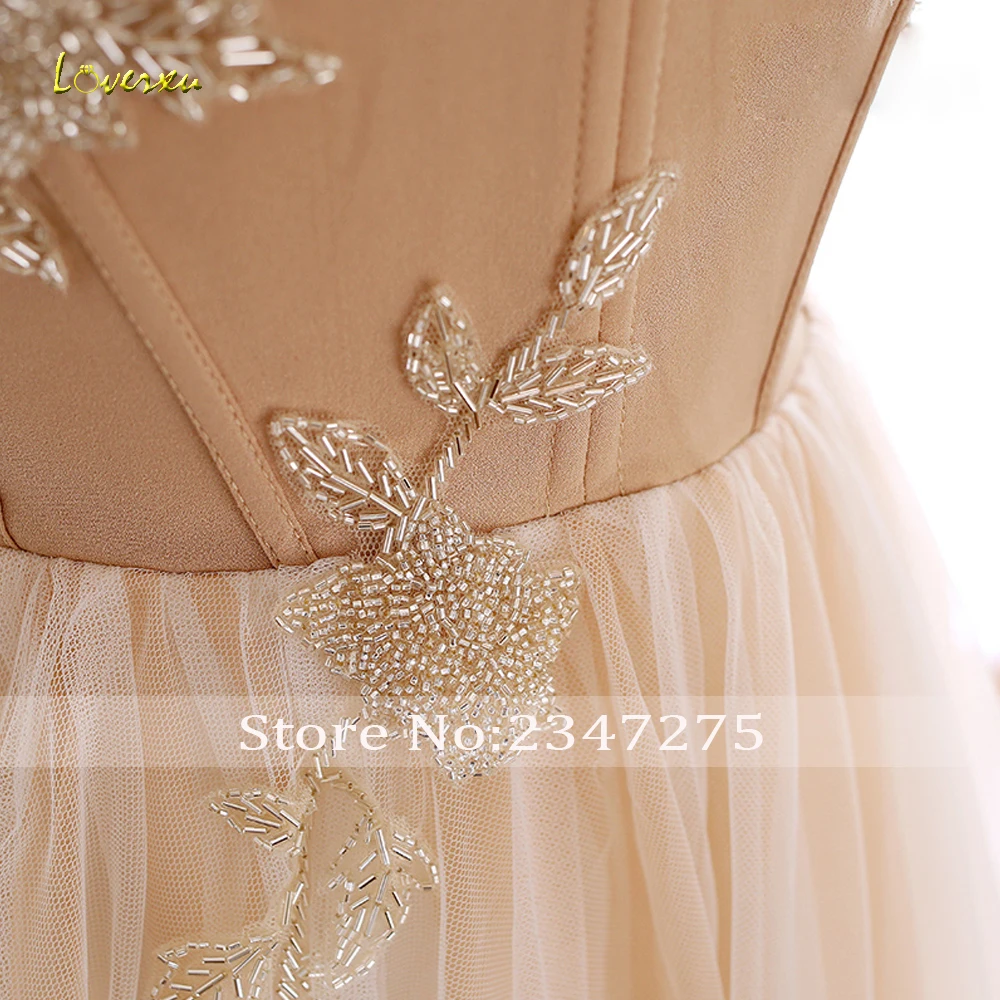 Свадебное платье без бретелек Loverxu Vestido De Noiva свадебное с открытыми плечами