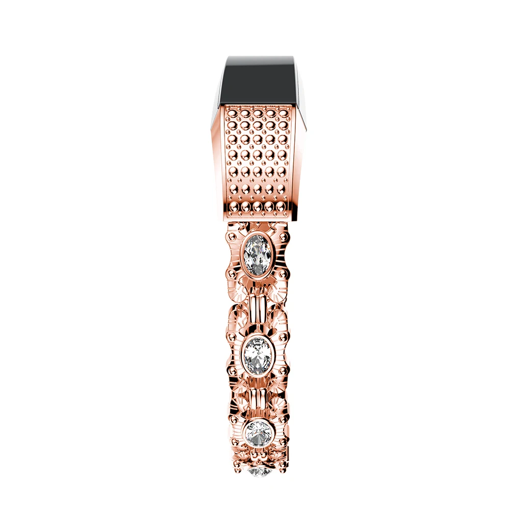 New High Quality Watch band for Alta HR Strap with Rhinestone Steel Bracelet Band For Fitbit Correas de reloj | Электроника