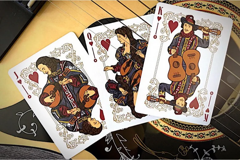 Six Strings Playing Cards Poker Size Deck USPCC Custom Limited Edition Sealed Magic | Игрушки и хобби