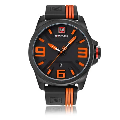 orange 10 шт/лот новые часы модные и повседневные спортивные кварцевые часы 5 цветов четко видеть аналоговые Мужские часы Горячая - Цвет: orange