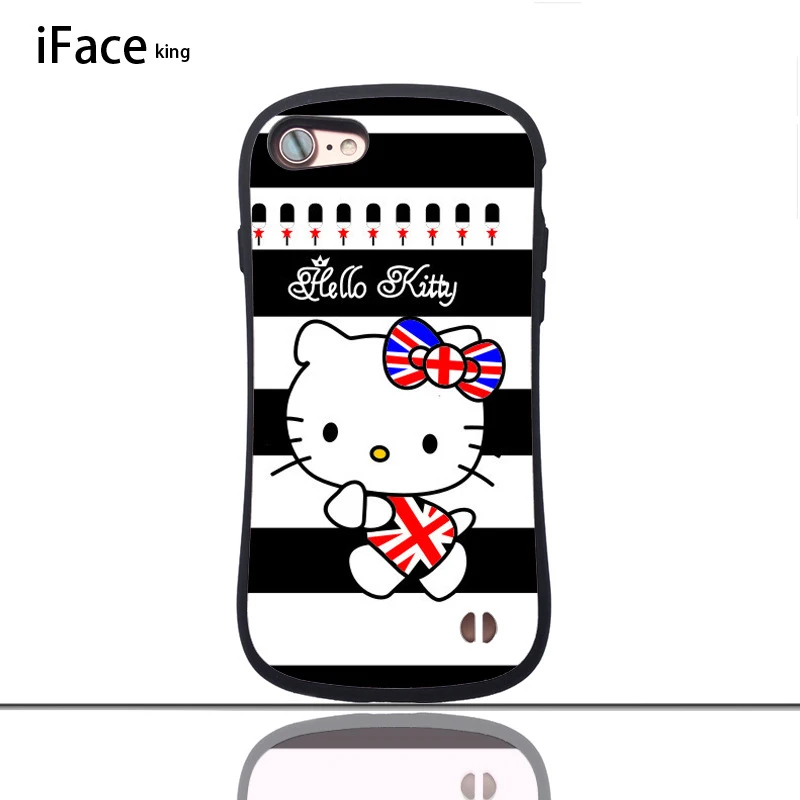 Iface king чехол для телефона hello kitty глянцевый маленький чехол на талию для iphone 7 8 PLUS X S R MAX защитный противоударный чехол для телефона