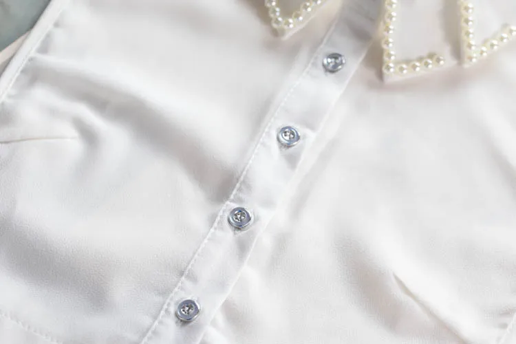 Куртка оверсайз с вышивкой кружевное ожерелье воротник рубашка фальшивым