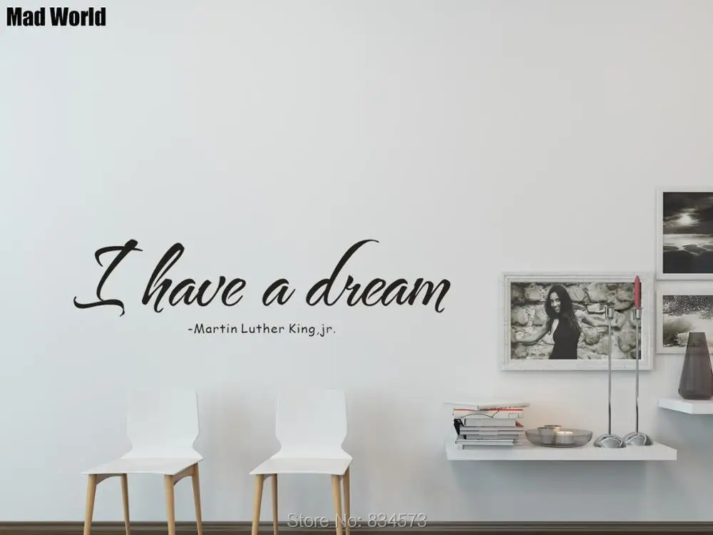 Mad World I'm a dream Quote мотивационные наклейки на стену настенные украшения для дома