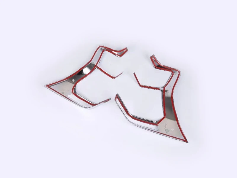 

For Toyota Land Cruiser Prado FJ150 2018 ABS Chrome 2pcs Outer Accessories Rear Tail Light Lamp Cover Trim 5pcs car accessories