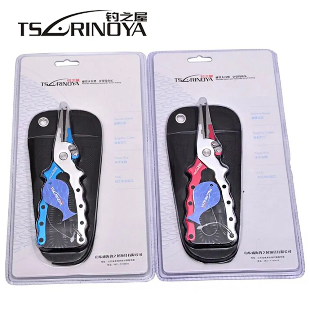 

TSURINOYA Fishing Plier 16.5cm 217g Aluminum Alloy Fishing Tools Fishing Line Cutter Carp Fishing Split Ring Hook Remover Pesca