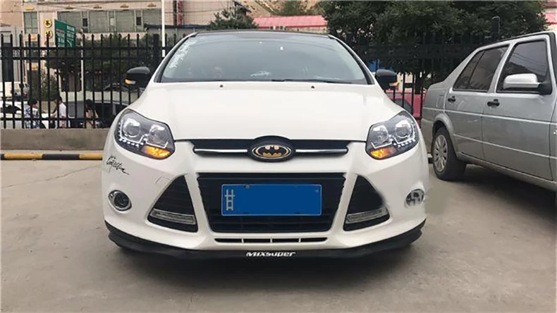 Автомобильный Стайлинг корпус передней фары для Ford Focus MK3 2012- фары, светодиодные фары DRL ближнего и дальнего света H7 Ксеноновые Q5 bi Xenon объектива