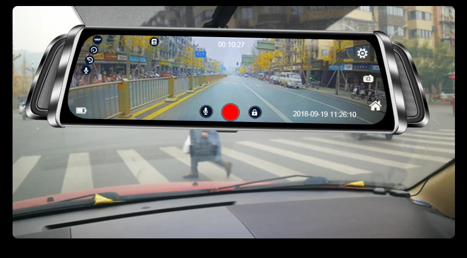 4G Android ADAS Автомобильный видеорегистратор Камера поток медиа зеркало заднего вида 10 дюймов WiFi gps автомобильная камера цифровой видеорегистратор Регистратор