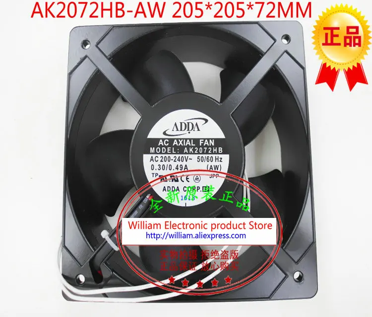 Новый оригинальный охлаждающий вентилятор ADDA AW AK2072HB AC220V 0.32A 205*70 мм | Компьютеры и