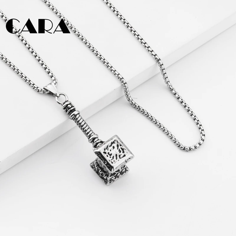 Модный новый бренд мужской 316L нержавеющая сталь молоток подвеска с тором