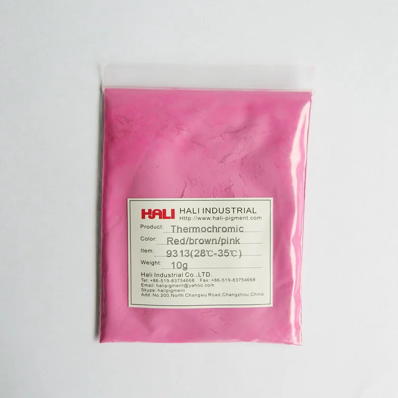 3 цвета Изменение термохромный пигмент 3-я ступенями thermochromic порошок горячий