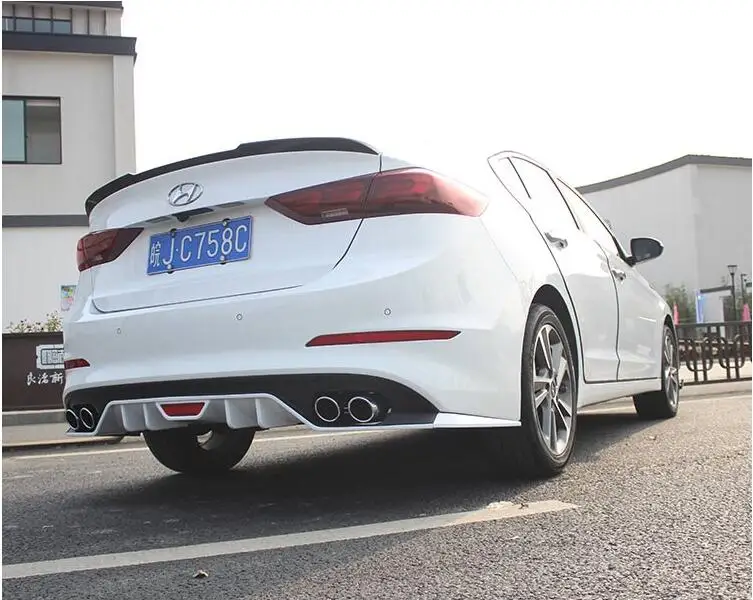 Для hyundai ELANTRA обвес спойлер- для ELANTRA ABS задний спойлер передний бампер диффузор защитные бамперы