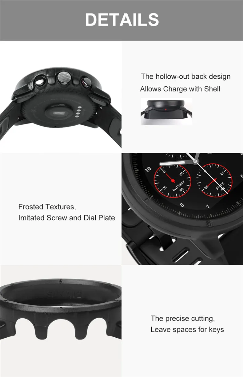 Для Amazfit Stratos 2 Чехлы жесткий Armmor SIKAI Сменный Чехол для Huami