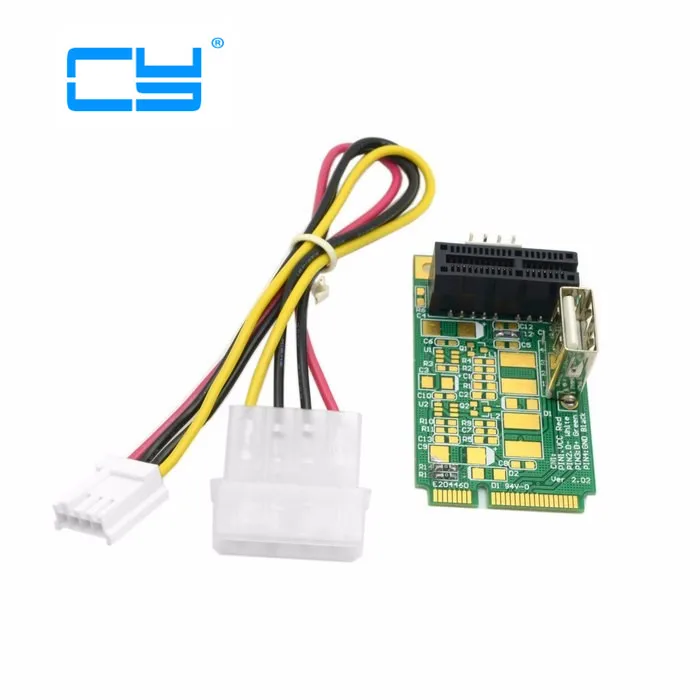 Бесплатная доставка Мини PCI E к x1 pci Express 1X Удлинительный шнур мини pcie Адаптерная
