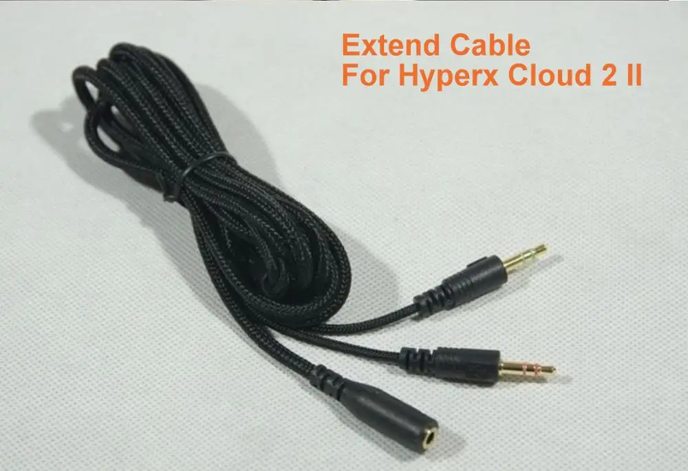 Hyperx Cloud 2 II Подушечки из пеноматериала для наушников kingston HyperX Cloud Revolver S, игровая гарнитура, Подушечка для наушников и удлиняющий кабель для Hyperx Cloud 2 II - Цвет: Hyperx Cloud 2 II