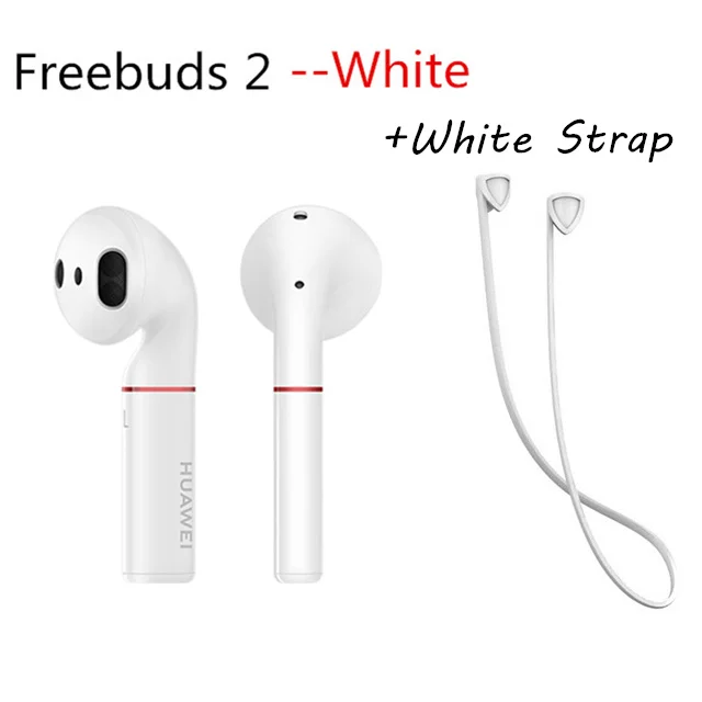 White add Whitestrap HUAWEI FreeBuds 2 FreeBuds 2 Pro Наушники Беспроводные Bluetooth с микрофоном стерео Handfree динамический контроль беспроводной зарядки - Цвет: White add Whitestrap