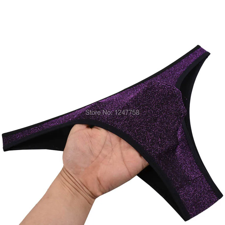 Мини-Трусы-бикини мужские блестящие эластичные плавки нижнее белье трусы |