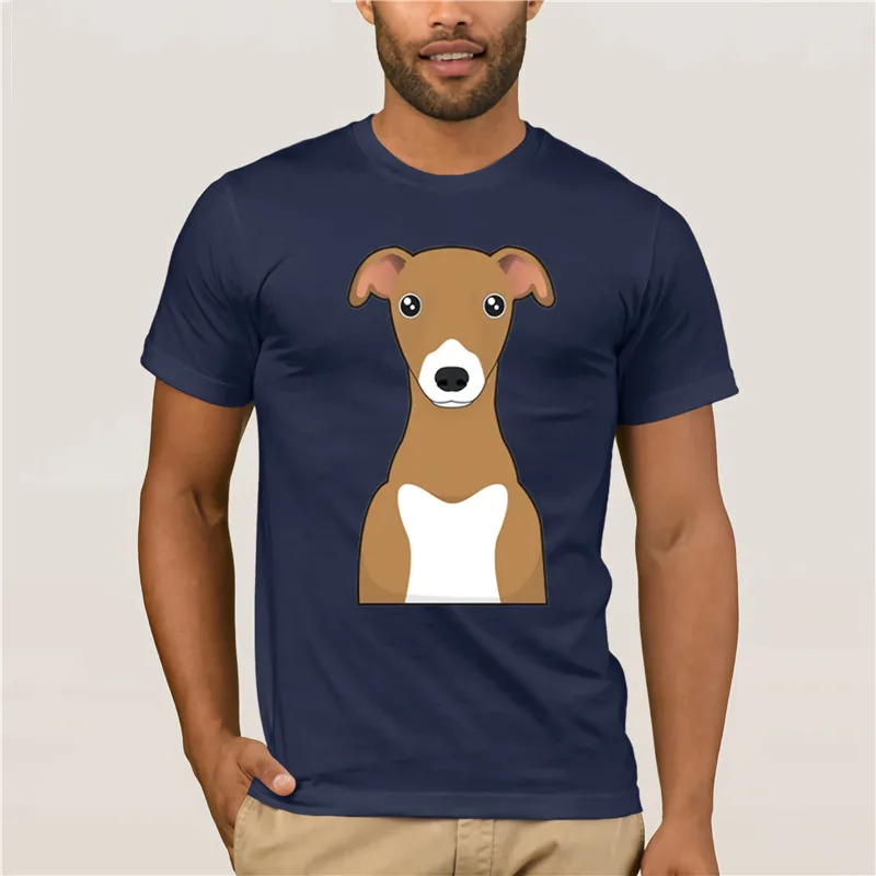 

Hot men's fun casual print T-shirt Italian Greyhound Dog Cartoon T Shirt Men's 2019 Fashion Style T-Shirt