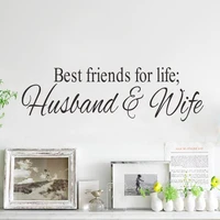 exclusive direct best friends carved english proverb art wall sticker home furnishing decor pvc wallpaper children room 8340