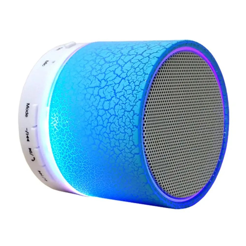 Ouzifish светодиодный Bluetooth Динамик мини Беспроводной громкий S Поддержка 8 ГБ 16 TF