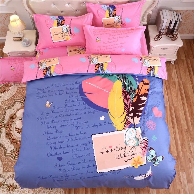 Новинка одеяло 2 шт. наволочка королевский пододеяльник полный размер постельное