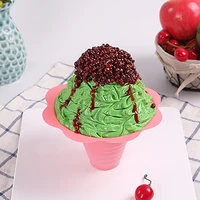 ice cream cups disposable cup plastic bowl holder food grade flower shape fruit ice holder takeout yogurt packing tool 50100pcs
