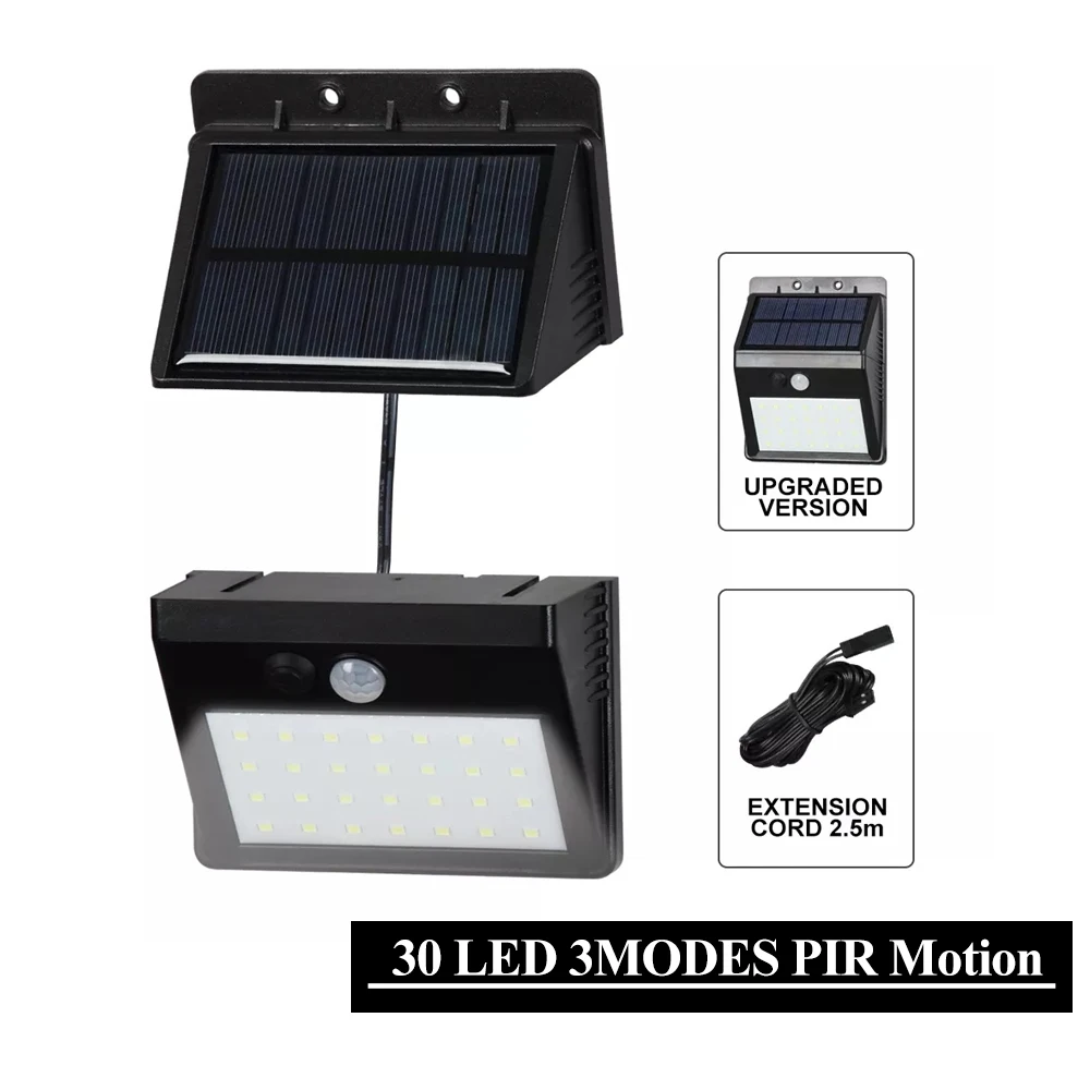 Светодиодный солнечный светильник с пассивным ИК датчиком движения