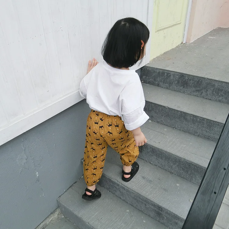 Детские противомоскитные штаны лето 2018 новые повседневные для маленьких