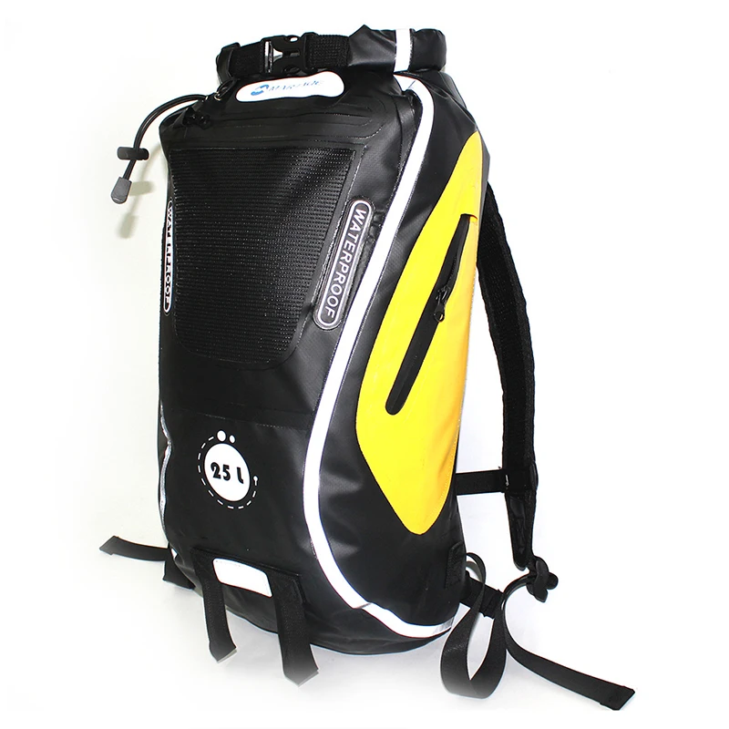 25L Big Capacity Reflective Profession Hiking Backpack Waterproof PVC Travel Bags Functional Beach River Tracing Sailing Dry Bag